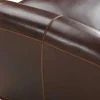 LINEA SOFA Club Zitbank-Tweezits Clubbank Van Leer Met Lived-In Aspect Baudoin - Bruin