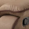 Vente-unique Aanbiedingen: Zitbank & Fauteuil-Tweezits Relaxbank Microvezel Hernani - Taupe
