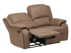 Vente-unique Aanbiedingen: Zitbank & Fauteuil-Tweezits Relaxbank Microvezel Hernani - Taupe