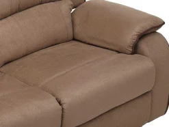 Vente-unique Aanbiedingen: Zitbank & Fauteuil-Tweezits Relaxbank Microvezel Hernani - Taupe