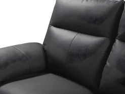 Vente-unique Relaxbanken Met Manuele Relaxfunctie-Tweezits Relaxbank Van Buffelleer Pakita - Zwart