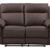 Vente-unique Relaxbanken Met Manuele Relaxfunctie-Tweezits Relaxbank Van Buffelleer Pakita - Bruin
