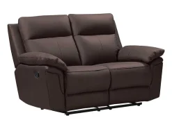 Vente-unique Relaxbanken Met Manuele Relaxfunctie-Tweezits Relaxbank Van Buffelleer Pakita - Bruin