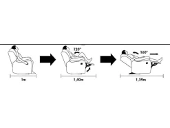 Vente-unique Relaxbanken Met Manuele Relaxfunctie-Tweezits Relaxbank Van Leer Evasion - Bruin