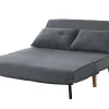 Vente-unique Scandinavisch-Tweezits Slaapbank Van Stof Valerio - Grijs