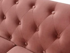 Vente-unique Tweezitsbank-Tweezitsbank Van Fluweel Turner - Oudroze