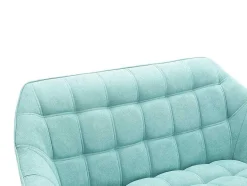 Vente-unique Scandinavisch-Tweezitsbank Van Stof Caserta - Watergroen
