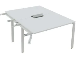 Workēa Kantoormeubilair-Uitbreiding Voor Bureau Bank 2 Personen - Wit - L120 Cm - Downtown