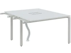 Workēa Kantoormeubilair-Uitbreiding Voor Bureau Bank 2 Personen - Wit - L120 Cm - Downtown