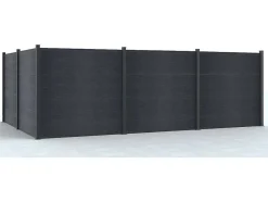 EXPERTLAND Afscherming En Omheining-Uitbreiding Voor Omheining In Composietplaten Enola H.180 Cm - Antraciet