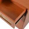 ModernLuxe Kaptafels-Uitschuifbare Kaptafel - 8 Laden En 1 Spiegel Met Led - Retrostijl - Bruin (Kruk Niet Inbegrepen)