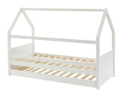 Vente-unique Bed Met Slaaplade-Uitschuifbed 2 X 90 X 190 Cm - Grenen - Wit - Hurra