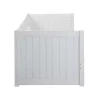 Vente-unique Bed Met Slaaplade-Uitschuifbed Met Opbergruimte - 90 X 190 Of 174 X 190 Cm - Wit - Alfiero
