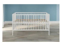 Vente-unique Babymeubel-Universal Kinderbed Wit Mat.