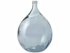 OZAIA Decoratieobject Voor Binnen-Vaas Dame-Jeanne Van Gerecycleerd Glas Silice 34L - Transparant Blauw