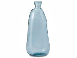 OZAIA Decoratieobject Voor Binnen-Vaas Dame-Jeanne Van Gerecycleerd Glas Pyrite H. 51 Cm - Transparant Blauw