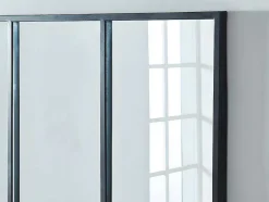 OZAIA Spiegel-Vensterspiegel Industriele Stijl Dudley - Ijzer - 4 Delen - H120 X B90 Cm