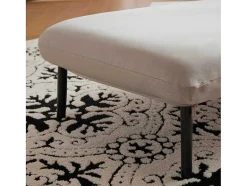 ModernLuxe Uitklapbare Fauteuil-Verstelbare Converteerbare Gewatteerde Fauteuil Van Katoenen Stof - Beige