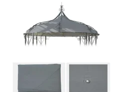 Vente-unique Prieel, Pergola, Gazebo En Kiosk-Vervangen Overkapping Voor Pergola Cabrera, Lichtgrijs