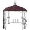 Vente-unique Prieel, Pergola, Gazebo En Kiosk-Vervangen Overkapping Voor Pergola Cabrera, Roodbruin