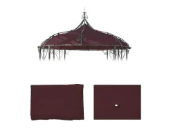 Vente-unique Prieel, Pergola, Gazebo En Kiosk-Vervangen Overkapping Voor Pergola Cabrera, Roodbruin