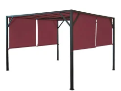 Vente-unique Prieel, Pergola, Gazebo En Kiosk-Vervangen Overkapping Voor Pergola Beja, Bordeaux-Rood