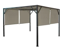Vente-unique Prieel, Pergola, Gazebo En Kiosk-Vervangen Overkapping Voor Pergola Beja, Taupe