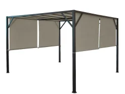 Vente-unique Prieel, Pergola, Gazebo En Kiosk-Vervangen Overkapping Voor Pergola Beja, Taupe