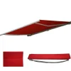 Vente-unique Buitenzonwering-Vervangingshoes Voor Luifel H123, Polyester Bordeaux-Rood