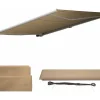 Vente-unique Buitenzonwering-Vervangingshoes Voor Luifel H123, Polyester Creme