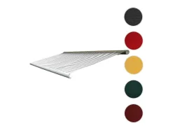 Vente-unique Buitenzonwering-Vervangingshoes Voor Luifel H123, Polyester Grijs-Wit