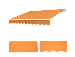Vente-unique Buitenzonwering-Vervangingshoes Voor Luifel H792, Polyester Terracotta