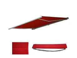 Vente-unique Buitenzonwering-Vervangingshoes Voor Luifel H122, Polyester Bordeaux-Rood