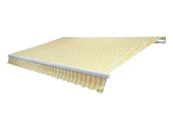Vente-unique Buitenzonwering-Vervangingshoes Voor Luifel Mcw-E49, Polyester Geel-Wit