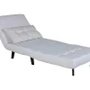 Vente-unique Uitklapbare Fauteuil-Vicky Slaapbank ,Fauteuil Wit.