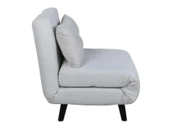 Vente-unique Uitklapbare Fauteuil-Vicky Slaapbank ,Fauteuil Wit.