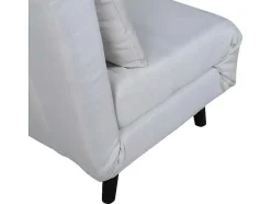 Vente-unique Uitklapbare Fauteuil-Vicky Slaapbank ,Fauteuil Wit.