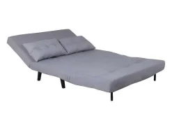 Vente-unique Relaxbanken Met Manuele Relaxfunctie-Vicky Slaapbank Grijs.