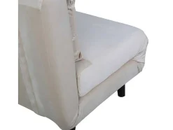 Vente-unique Stoffen Zitbank-Vicky Slaapbank Velours Beige.
