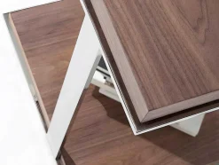 Angel Cerda Bijzettafel-Vierkante Hoektafel Walnoot 2038