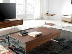 Angel Cerda Bijzettafel-Vierkante Hoektafel Walnoot 2038
