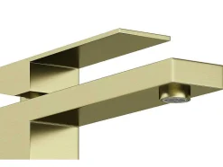 Shower & Design Kraan-Vierkante Hoge Mechanische Mengkraan - H29,5 Cm - Goud Met Satijnglans - Vipava