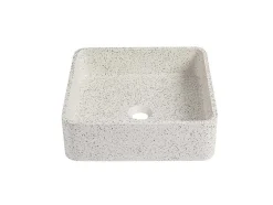 Shower & Design Wastafel-Vierkante Wastafel Om Te Plaatsen Van Terrazzo - L39 X B39 Cm - Stochi