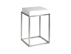 Angel Cerda Bijzettafel-Vierkante Witte Hoektafel 2041