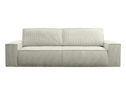 Vente-unique Zitbank-Vierzits Slaapbank Amelia Van Pascal Morabito - Ribfluweel - Beige