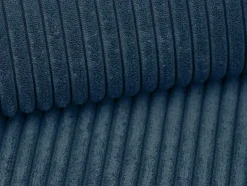 Vente-unique Vierzitsbank-Vierzits Slaapbank Amelia Van Pascal Morabito - Ribfluweel - Blauw