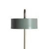 OZAIA Lamp-Vintage Staande Lamp Otilie - Metaal - 24 X 16 X 40 Cm - Olijfgroen En Goudkleurig