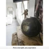 OZAIA Standbeeld-Vintage Voetbal Goodtimes - L21 Cm - Bruin