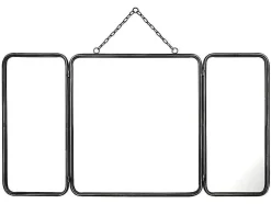 OZAIA Spiegel-Vintage-Spiegel In 3 Delen Ceronne - B60 X H112 Cm - Metaalgrijs