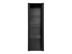 ModernLuxe Buffetkast-Vitrine L 166Cm Met Led - 3 Glazen Planken - Zwart